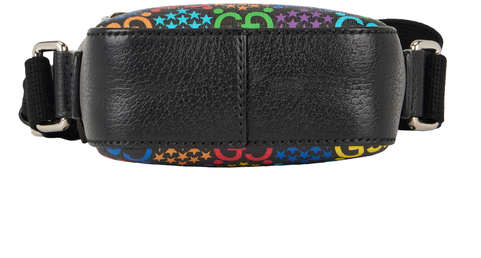 GG Small Messenger, &pound;395, Handbags, Black, Canvas, Top view